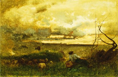 Golden Sunset by George Snr. Inness