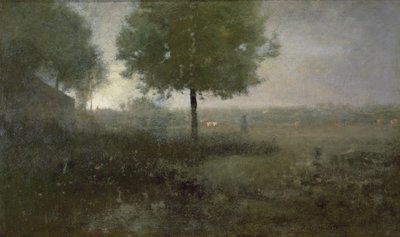 Misty Morning, Montclair by George Snr. Inness