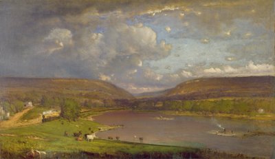 On the Delaware River by George Snr. Inness