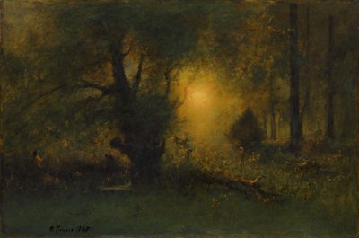 Sunrise in the Woods by George Snr. Inness