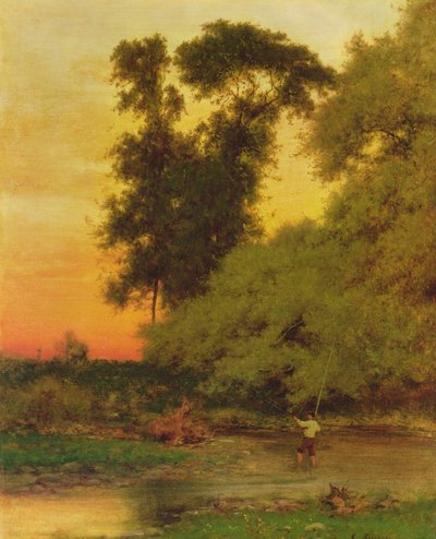 Sunset, Pompton, NJ by George Snr. Inness