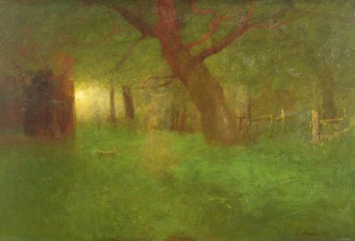 Sunset in the Old Orchard by George Snr. Inness