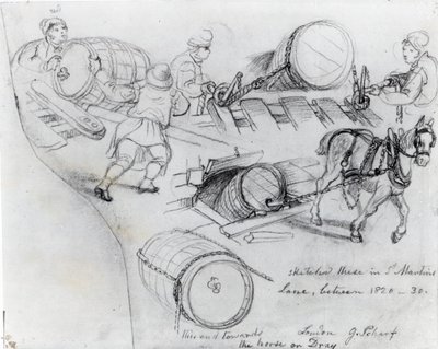 Draymen and Horse by George Snr Scharf