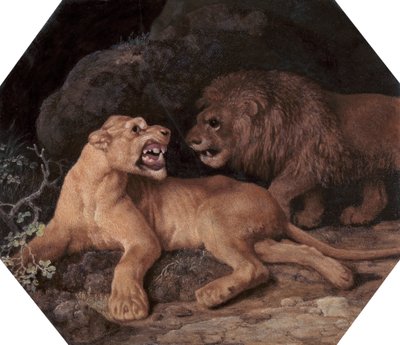 Lion and Lioness by George Stubbs