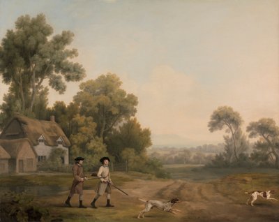 Two Gentlemen Going a Shooting by George Stubbs