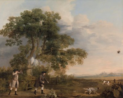 Two Gentlemen Shooting by George Stubbs
