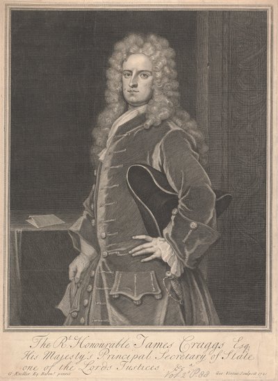 James Craggs, the Younger by George Vertue