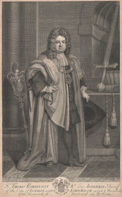 Sir Thomas Rawlinson by George Vertue