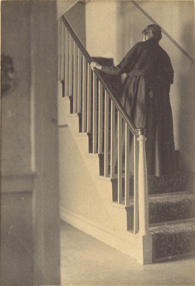 Woman Ascending Staircase by George W. Hewitt