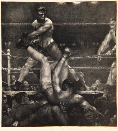 Dempsey Through the Ropes by George Wesley Bellows