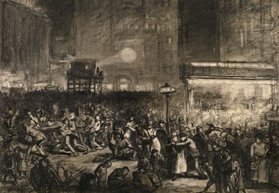 Election Night Times Square by George Wesley Bellows