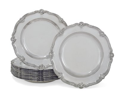 Dinner Plates, The Leinster Service by George Wickes
