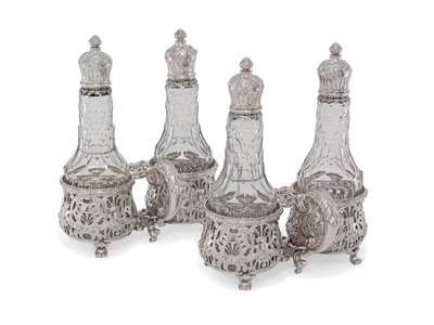 Salt Cellars, The Leinster Service by George Wickes