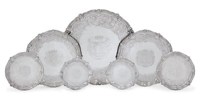 Salvers, The Leinster Service by George Wickes