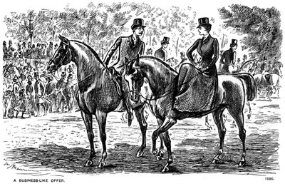 A Business-like Offer, 1886 by George du Maurier