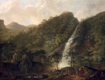 View of Powerscourt Waterfall by George the Elder Barret