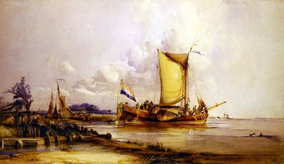 Dutch Fishing Boats by George the Elder Chambers