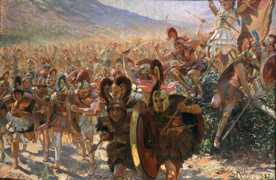 The Heroes of Marathon by Georges Antoine Rochegrosse