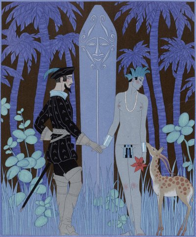 Pocahontas, Princess by Georges Barbier