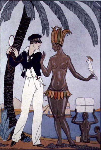 The Beautiful Native by Georges Barbier