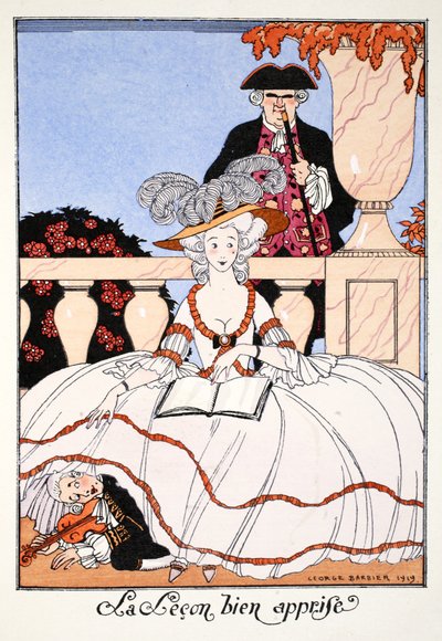 The Lesson Well Learned by Georges Barbier