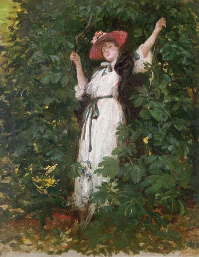 Sarah Bernhardt in the Trees by Georges Clairin