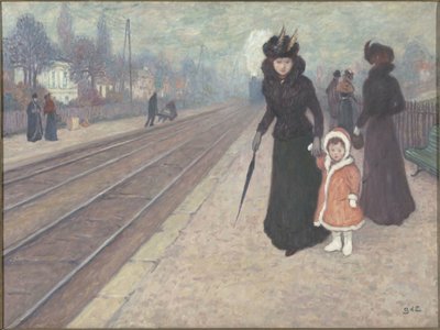 La Gare de Banlieue, 1896-1897 by Georges Espagnat de