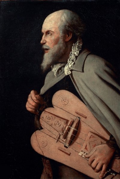 Le vielleur by Georges La Tour de