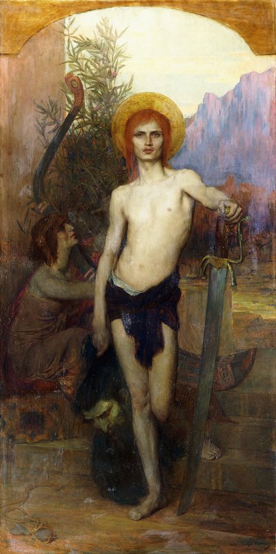 David with the Head of Goliath by Georges Lavergne