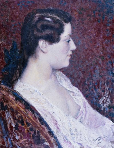 Woman with Bare Breasts by Georges Lemmen