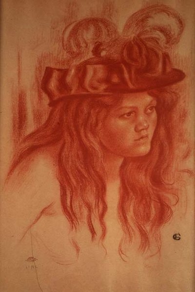 Young Girl with a Hat by Georges Lemmen