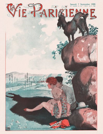 La Vie Parisienne Magazine Cover by Georges Leonnec