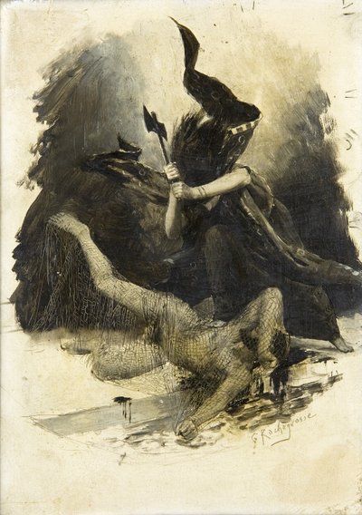 Ancient Battle Scene, c.1880 by Georges Marie Rochegrosse