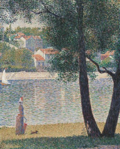 La Seine at Courbevoie by Georges Pierre Seurat