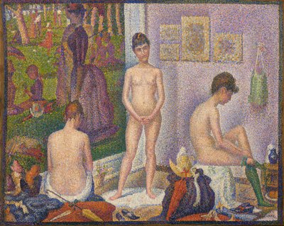 The Models, Ensemble (Small version) by Georges Pierre Seurat