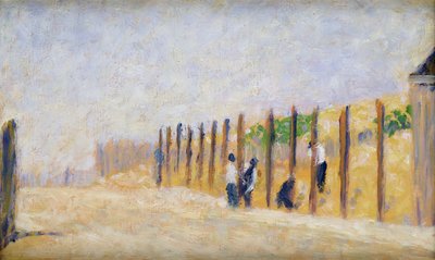 Pushing in the Poles by Georges Pierre Seurat