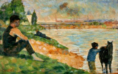 G. Seurat, Study for Bathing Place by Georges Seurat