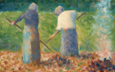 Haymakers at Montfermeil by Georges Seurat