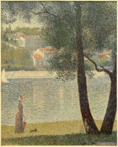 The Seine at Courbevoie by Georges Seurat