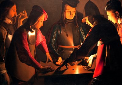 The Dice Players by Georges de La Tour