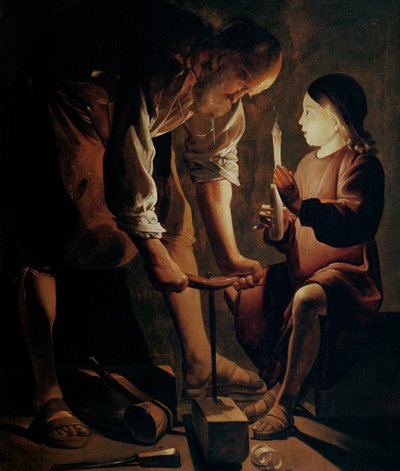 Saint Joseph, the Carpenter by Georges de La Tour