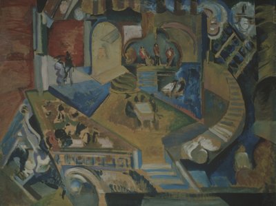 Café by Georgy Bogdanovich Yakulov