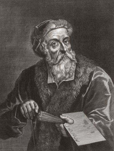 Titian (Portrait) by Gerard (after) Edelinck