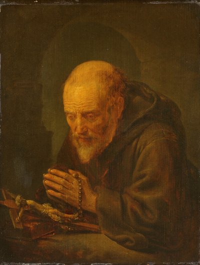 A Hermit in Prayer by Gerrit Dou