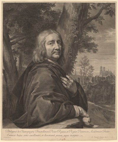 Philippe de Champaigne by Gerard Edelinck after Philippe de Champaigne