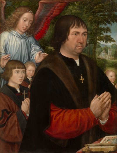 Portrait of Lieven van Pottelsberghe by Gerard Horenbout