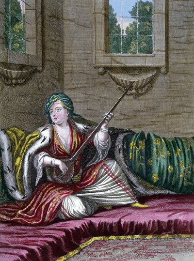 Turkish Lady by Gerard Jean Baptiste Scotin
