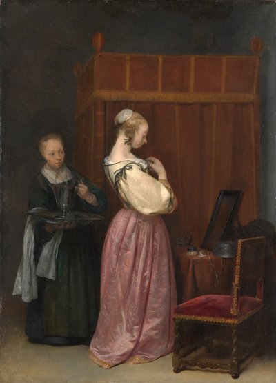 Young Woman at Her Toilet by Gerard Terborch