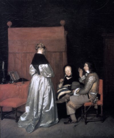 Paternal Admonition, 1654-1655 by Gerard Terborch II