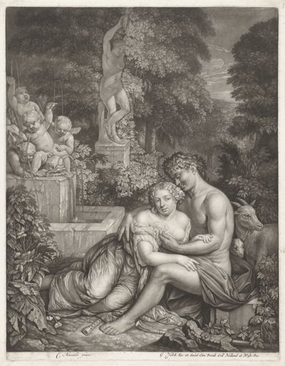 Vertumnus and Pomona by Gerard Valck